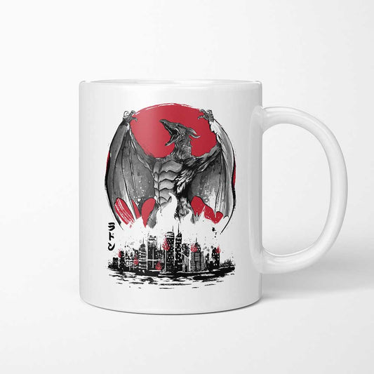 Pteranodan Rising Sumi-e - Mug
