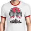 Pteranodan Rising Sumi-e - Ringer T-Shirt
