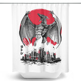 Pteranodan Rising Sumi-e - Shower Curtain
