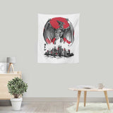 Pteranodan Rising Sumi-e - Wall Tapestry