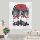 Pteranodan Rising Sumi-e - Wall Tapestry