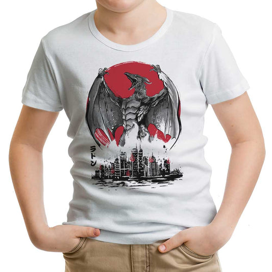 Pteranodan Rising Sumi-e - Youth Apparel