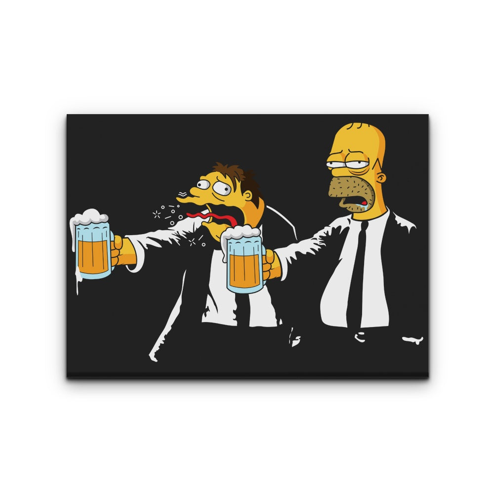 Pulp Simpson (Alt) - Canvas Print