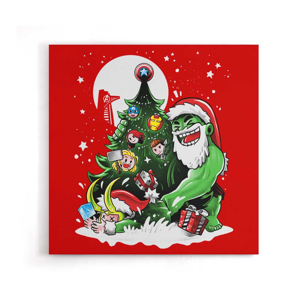 Puny God Christmas - Canvas Print