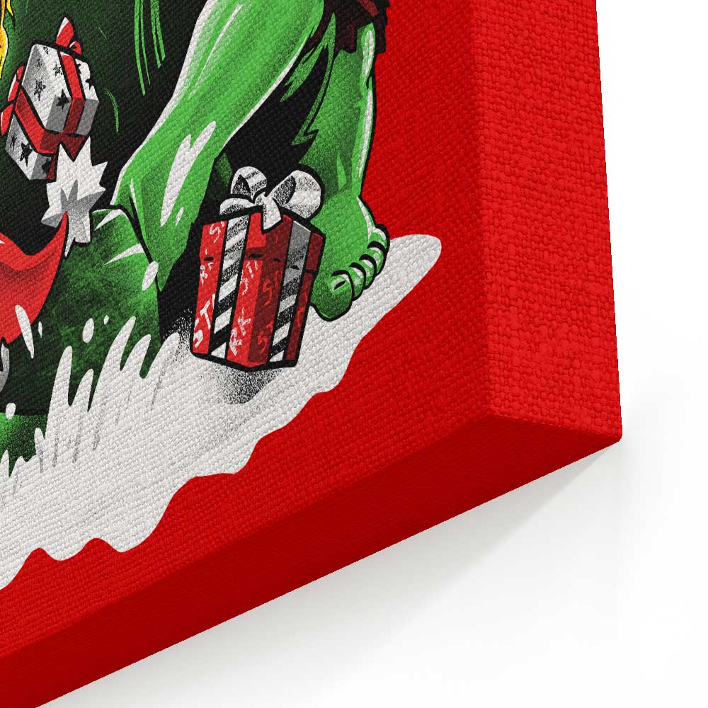 Puny God Christmas - Canvas Print