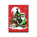 Puny God Christmas - Canvas Print