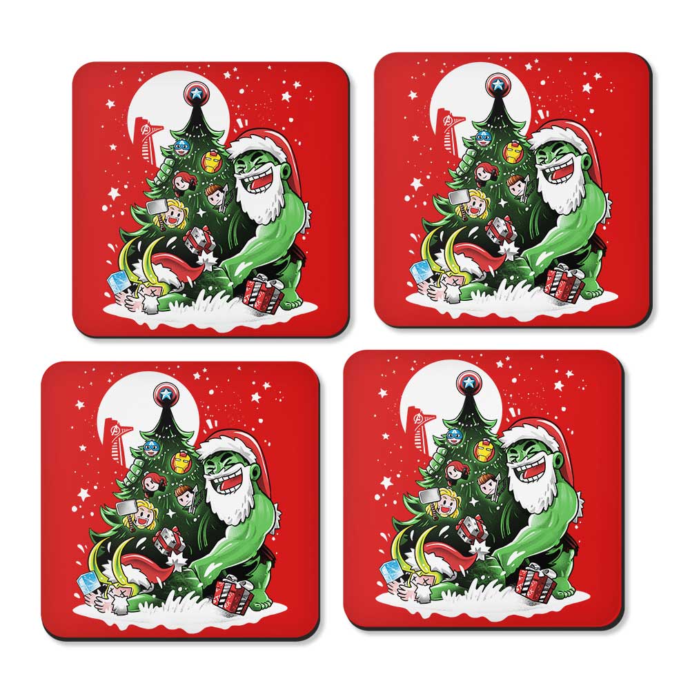 Puny God Christmas - Coasters