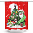 Puny God Christmas - Shower Curtain