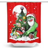 Puny God Christmas - Shower Curtain