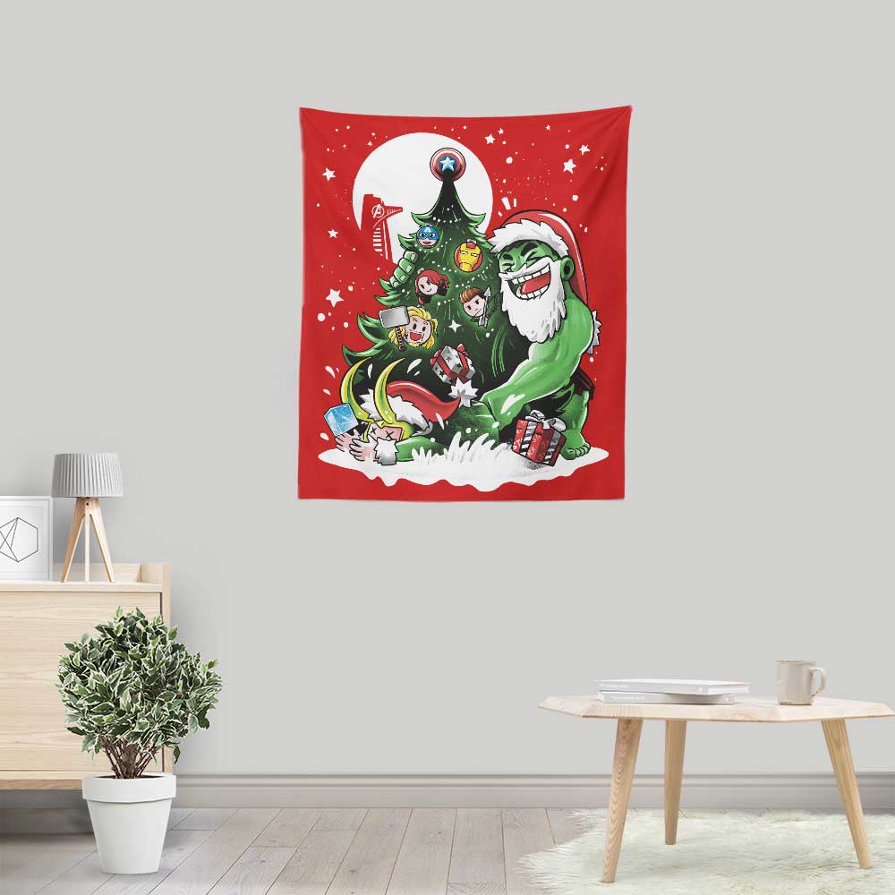 Puny God Christmas - Wall Tapestry