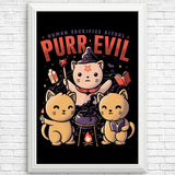 Purr Evil - Posters & Prints