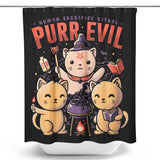 Purr Evil - Shower Curtain