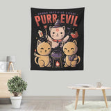 Purr Evil - Wall Tapestry