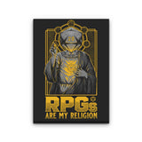 RPG's Are My Religion - Canvas Print