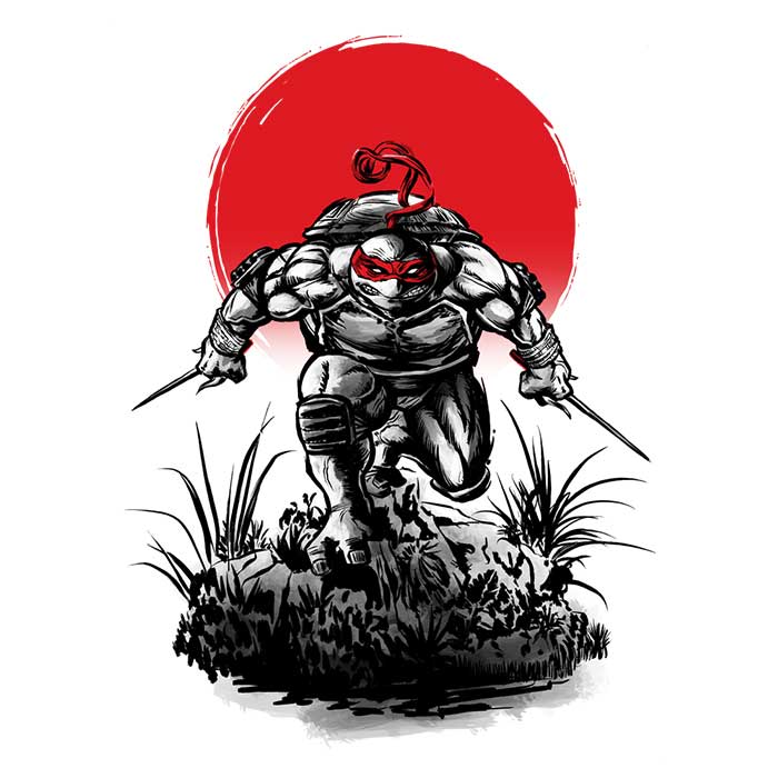 The Ringer Sun Raph Under the Sun - Ringer T-Shirt – Once Upon a Tee