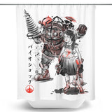 Rapture Sumi-e - Shower Curtain