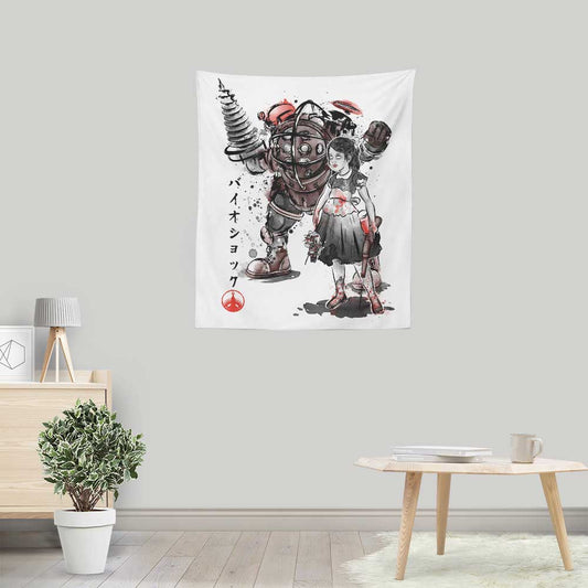 Rapture Sumi-e - Wall Tapestry