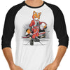 Rebel Fox - 3/4 Sleeve Raglan T-Shirt