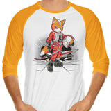 Rebel Fox - 3/4 Sleeve Raglan T-Shirt