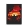 Red Dead Sunset - Canvas Print