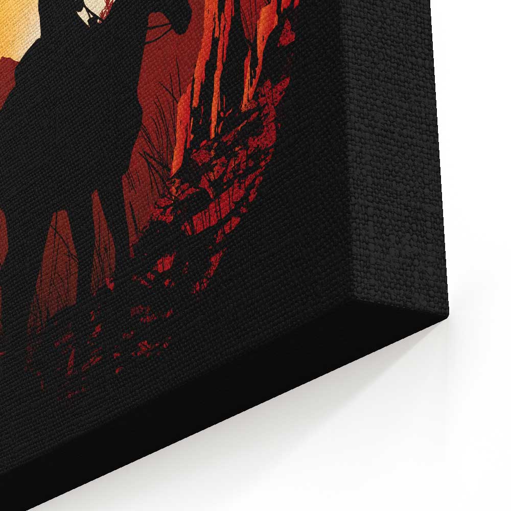 Red Dead Sunset - Canvas Print