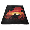 Red Dead Sunset - Fleece Blanket