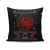 Red Dragon Sweater - Throw Pillow