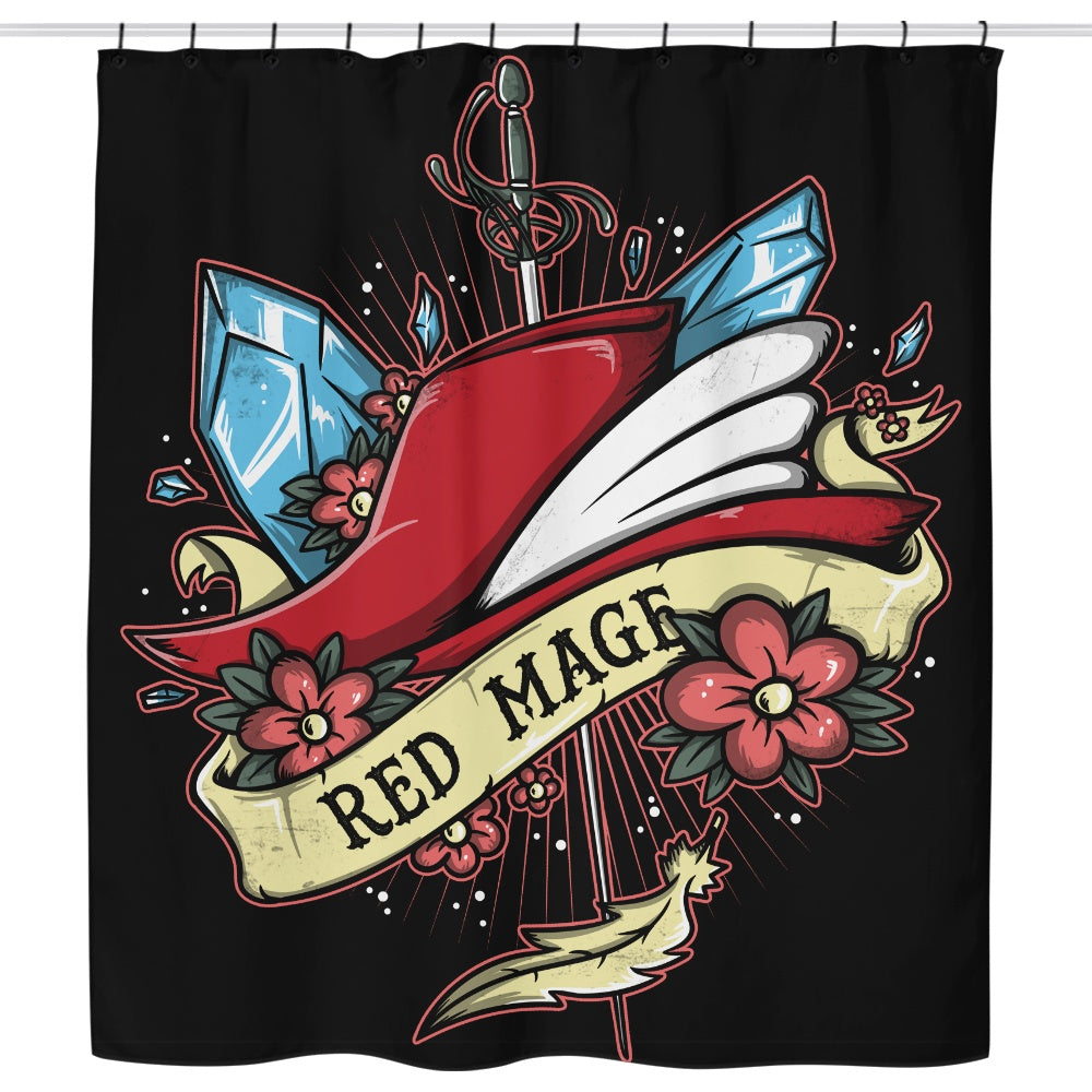 Red Magical Arts - Shower Curtain