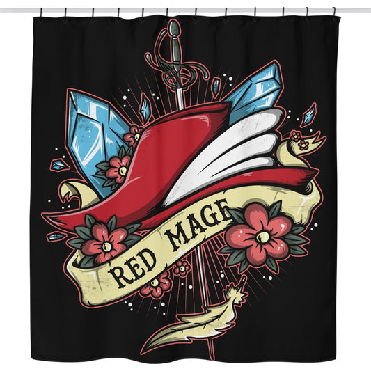 Red Magical Arts - Shower Curtain
