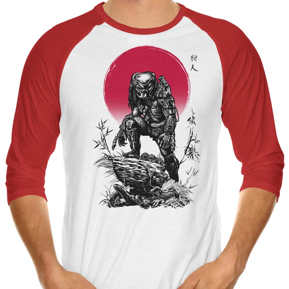 Red Sun Hunter - 3/4 Sleeve Raglan T-Shirt