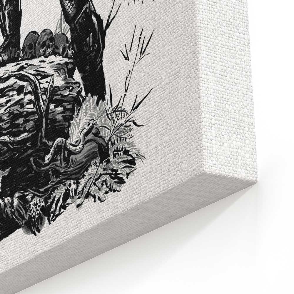 Red Sun Hunter - Canvas Print