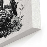 Red Sun Hunter - Canvas Print