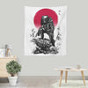 Red Sun Hunter - Wall Tapestry
