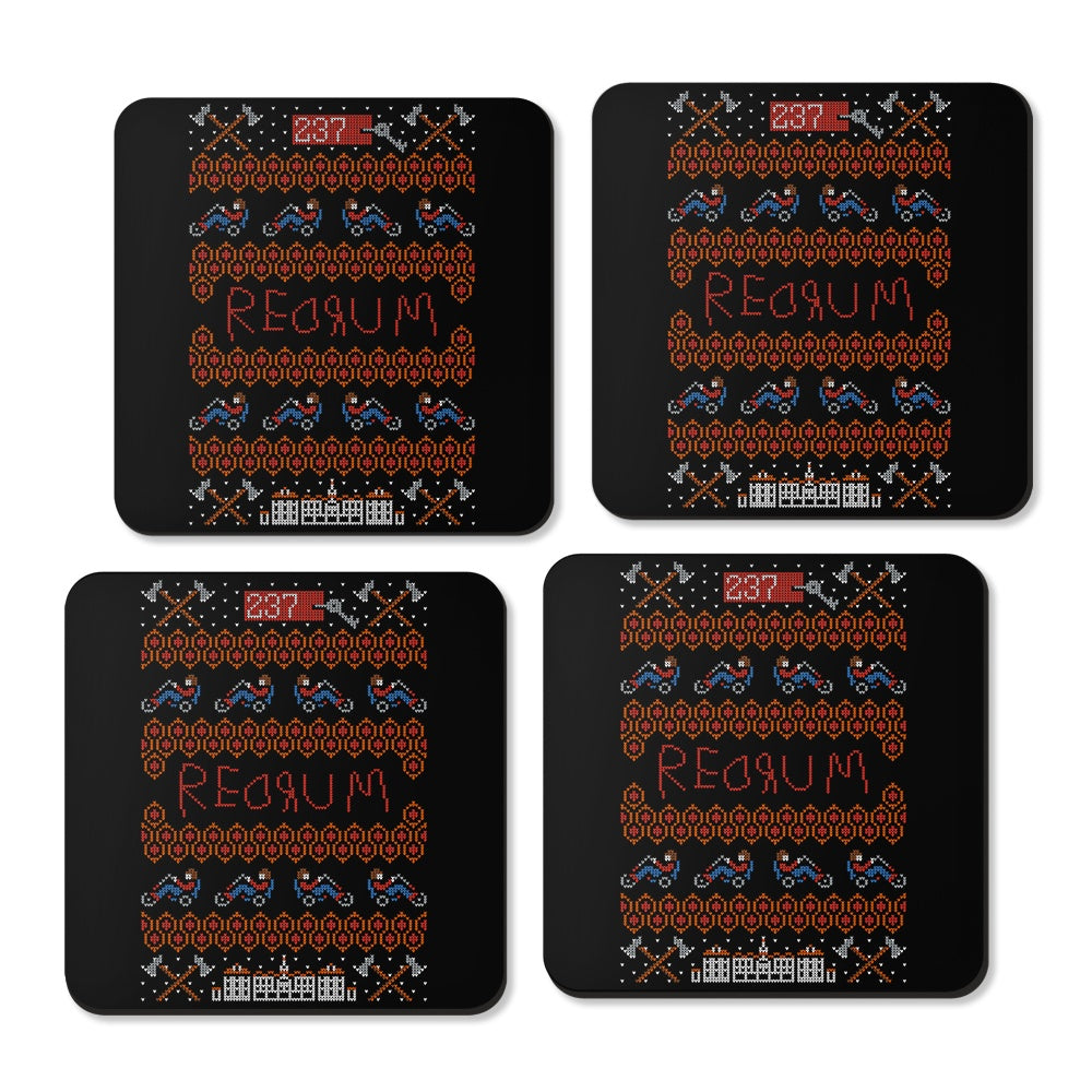 Redrum Christmas - Coasters