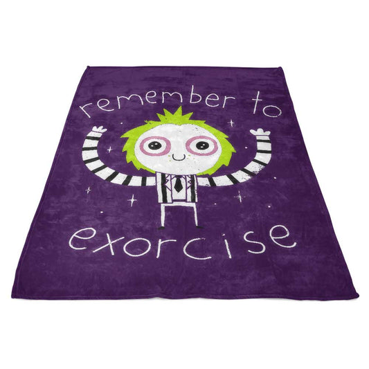 Remember to Exorcise - Fleece Blanket