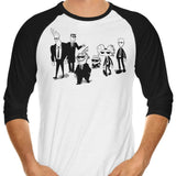 Reservoir Cartoons - 3/4 Sleeve Raglan T-Shirt