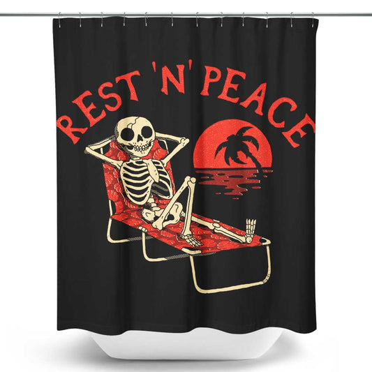 Rest N' Peace - Shower Curtain
