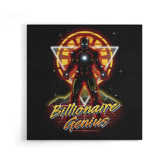 Retro Billionaire Genius - Canvas Print