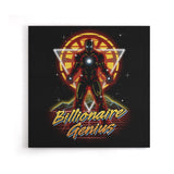 Retro Billionaire Genius - Canvas Print