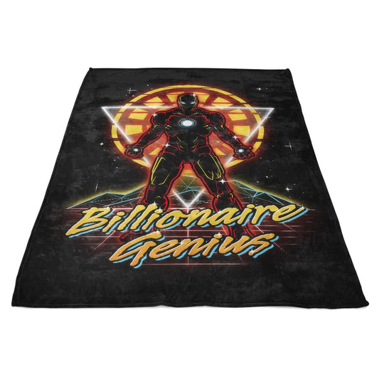 Retro Billionaire Genius - Fleece Blanket