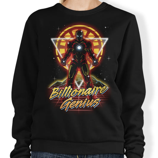 Retro Billionaire Genius - Sweatshirt