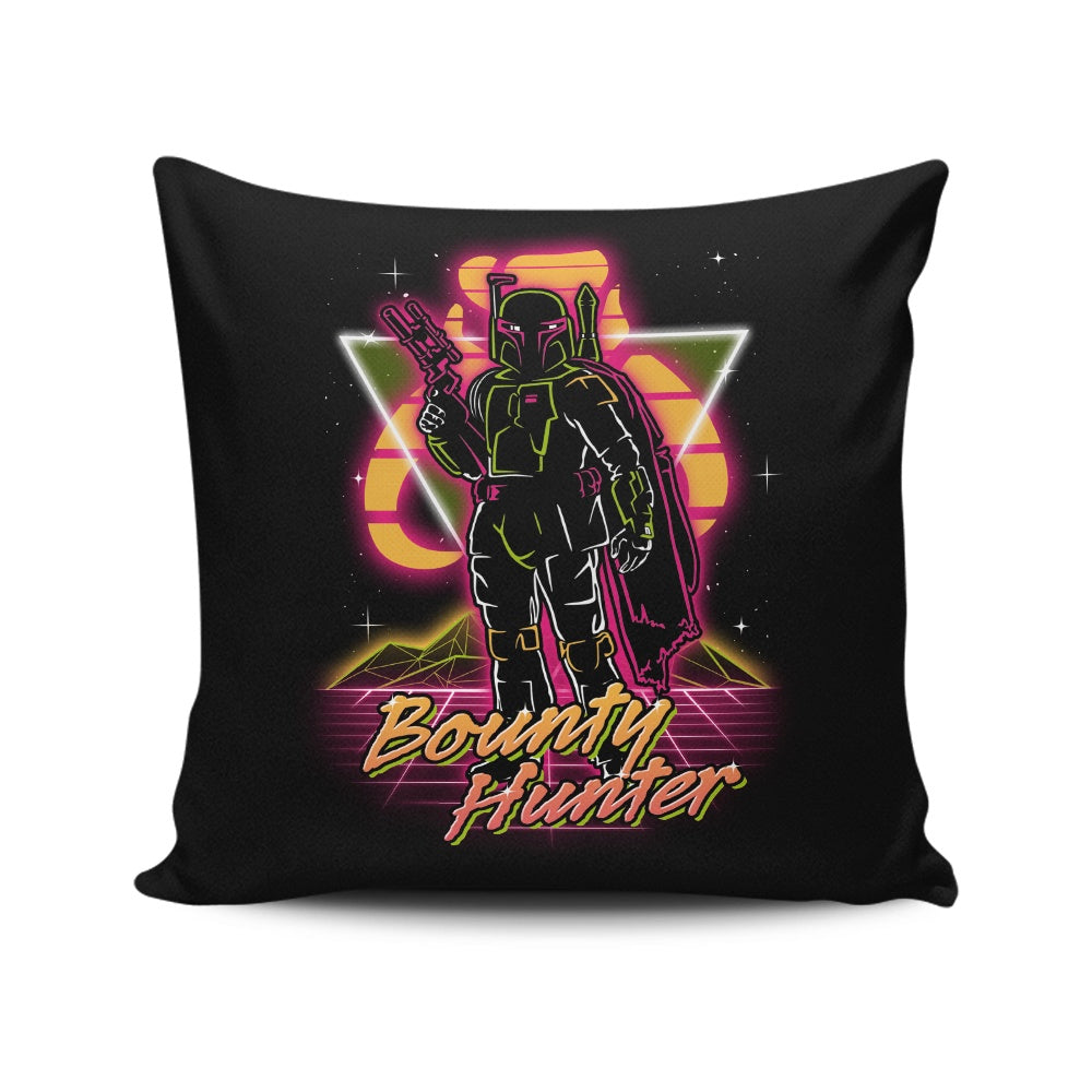 Retro Bounty Hunter - Throw Pillow
