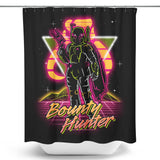 Retro Bounty Hunter - Shower Curtain