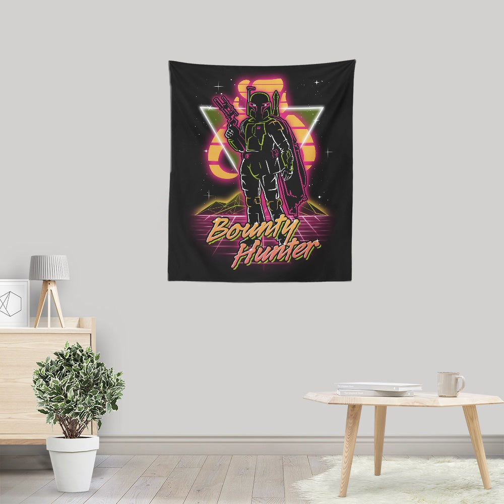 Retro Bounty Hunter - Wall Tapestry