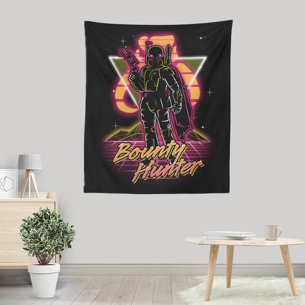 Retro Bounty Hunter - Wall Tapestry
