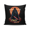 Retro Dark Lord - Throw Pillow