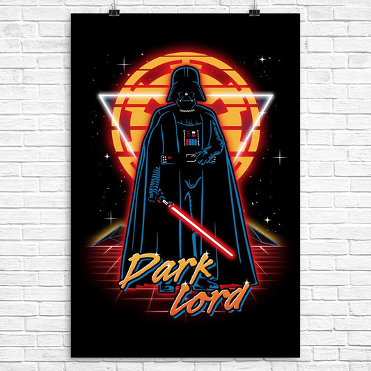 Retro Dark Lord - Poster