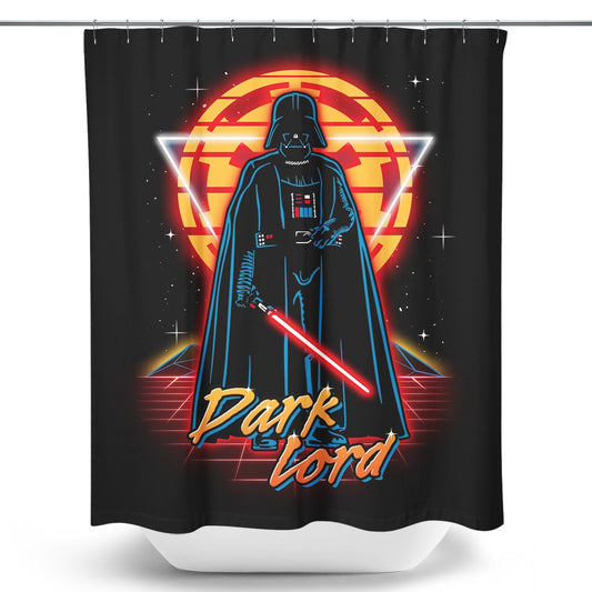 Retro Dark Lord - Shower Curtain