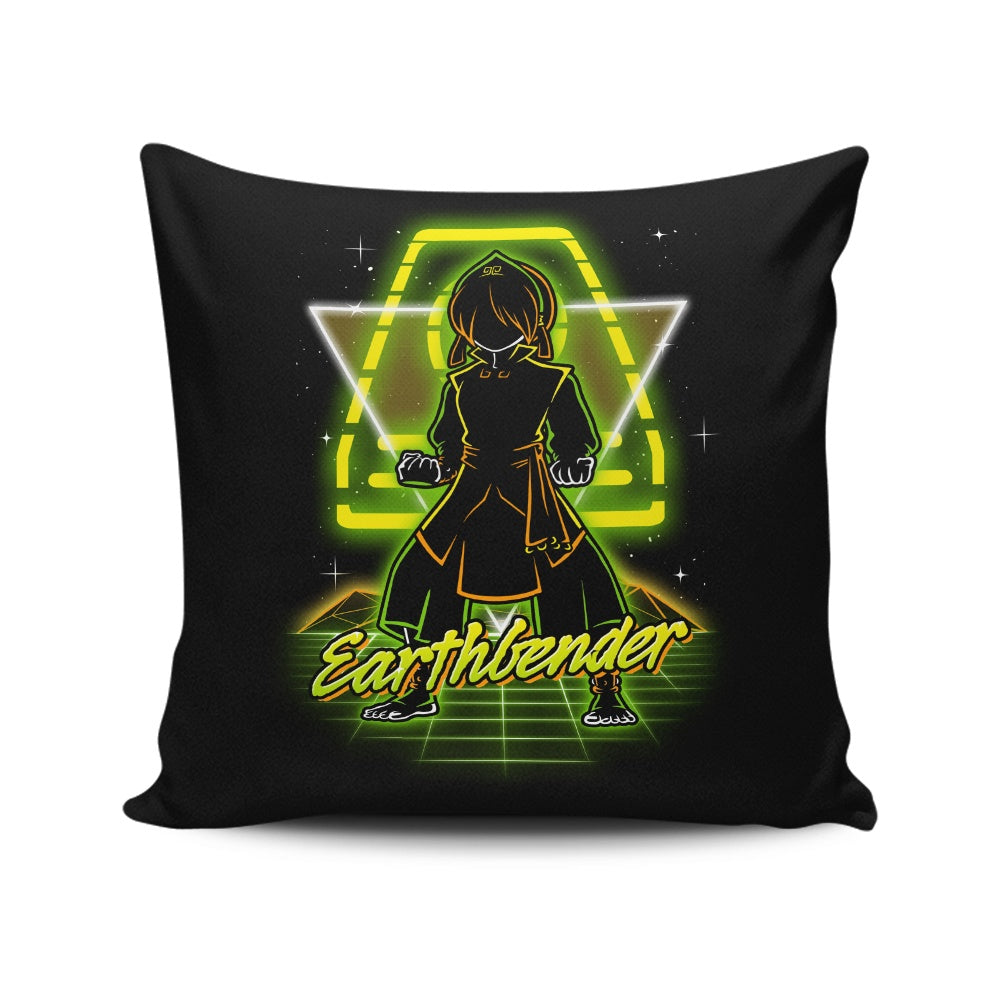 Retro Earthbender - Throw Pillow