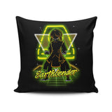 Retro Earthbender - Throw Pillow